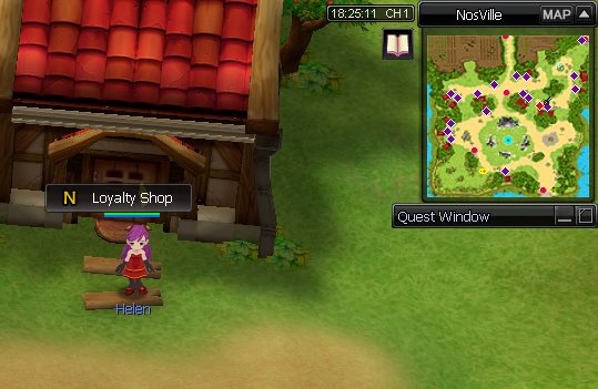 Helen's shop location in NosVille