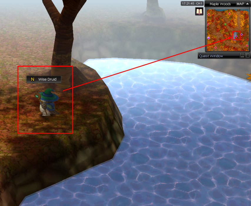 Maple Woods druid location