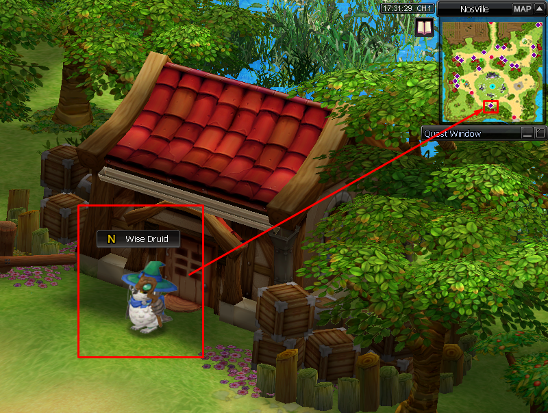 Nosville druid location