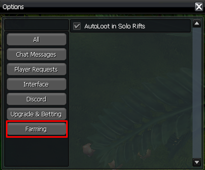 Auto-loot setting