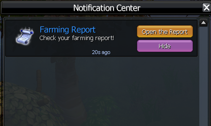 Report notification